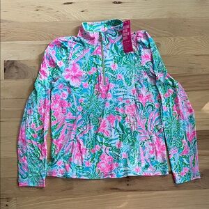 Lilly Pulitzer Luxletic pullover with mesh panel in Medium